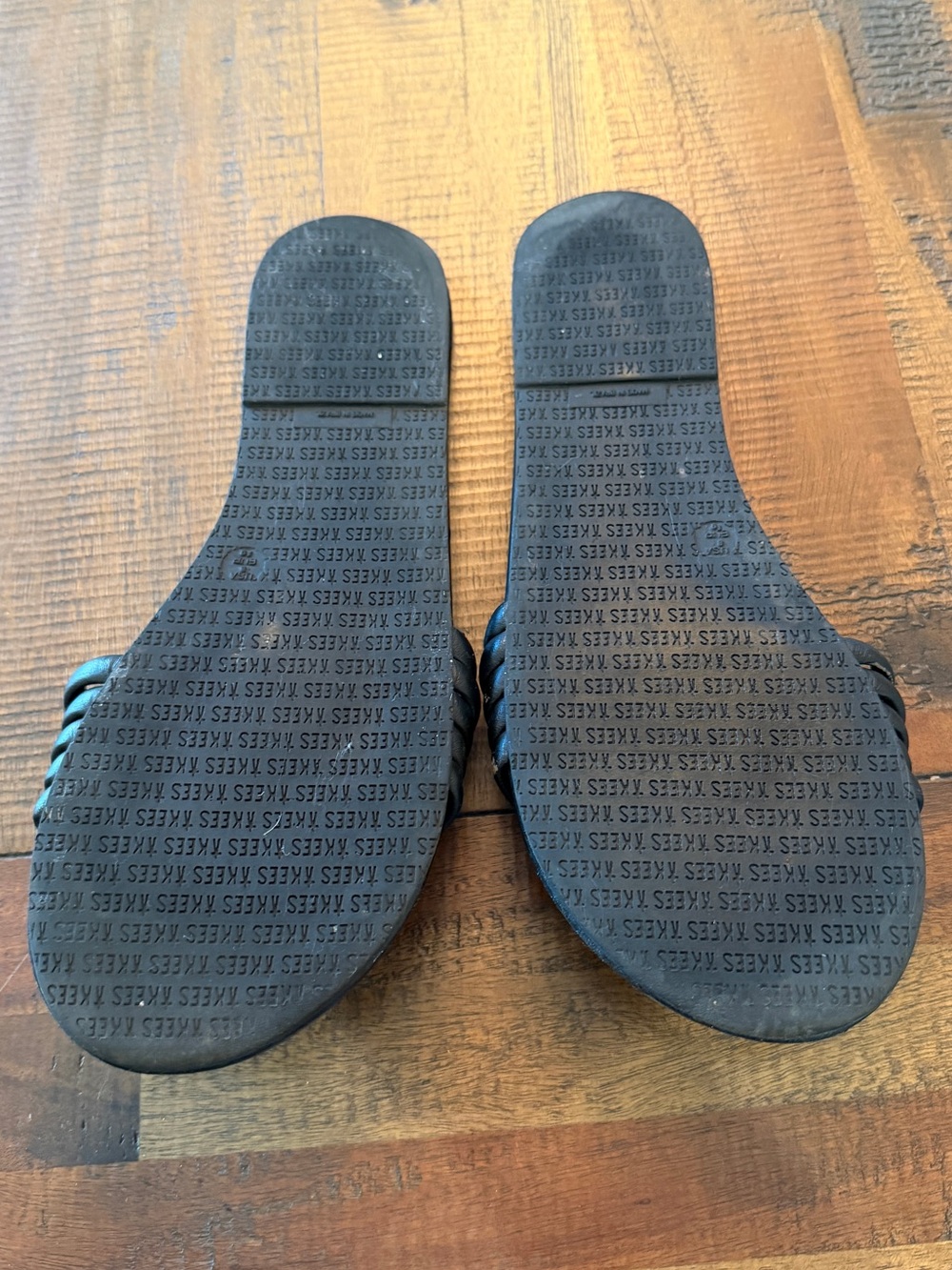 TKEES Black Slide Sandals - Picture 2 of 3